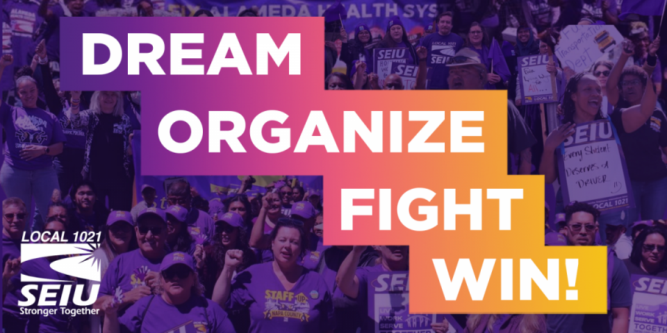 2024 convention theme: Dream, Organize, Fight, Win!