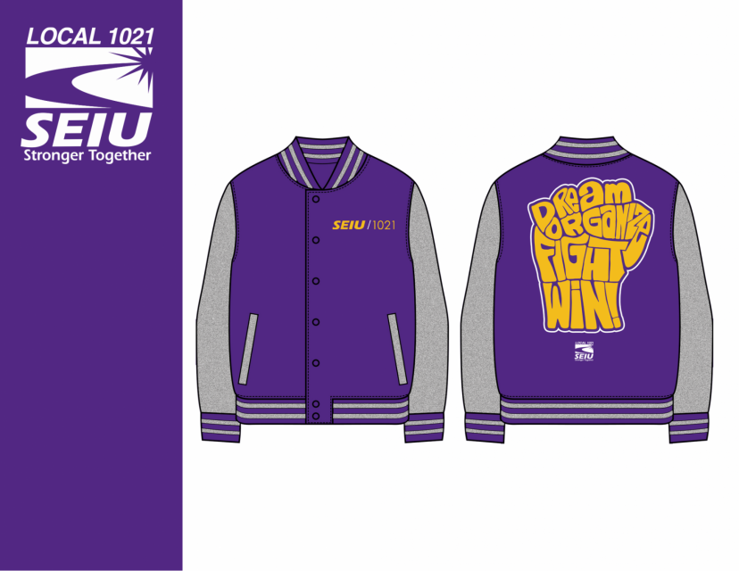 SEIU 1021 Letterman Jacket