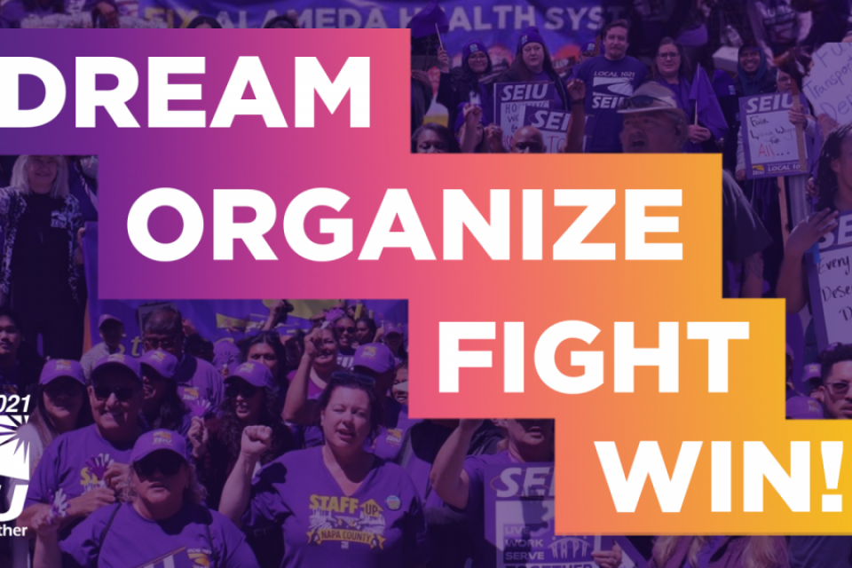 2024 convention theme: Dream, Organize, Fight, Win!