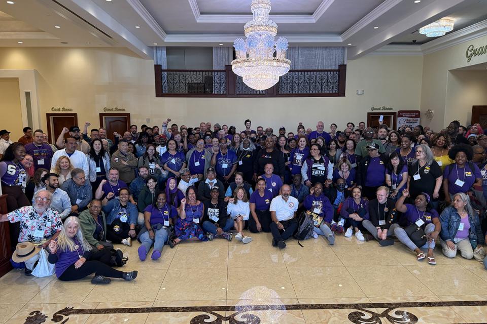 Almost 250 SEIU 1021 members gathered in Vacaville Thursday, March 26, for the third Fightback convening.