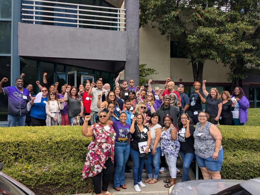 Region A members, member leaders, and directors gather for a picture following a successful pre-convention planning meeting on Saturday, August 17